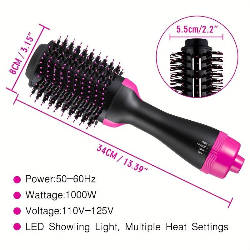 Pirilia™ Styling Brush - 3 in 1 Hair Straightening Brush, Volumizer & Dryer