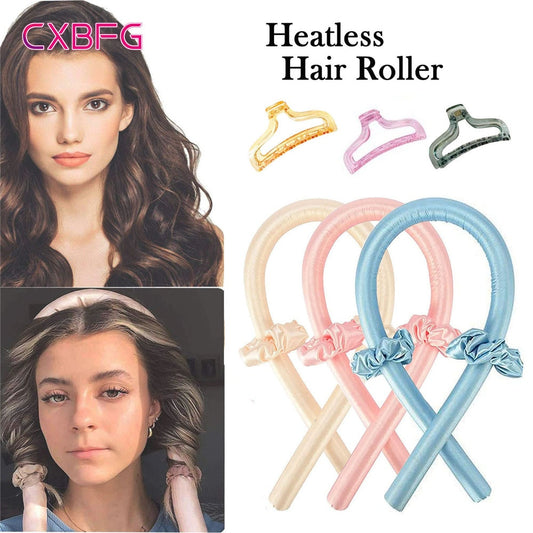 Effortless Waves: No-Heat Ribbon Hair Curlers