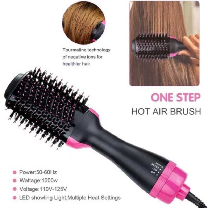 Pirilia™ Styling Brush - 3 in 1 Hair Straightening Brush, Volumizer & Dryer