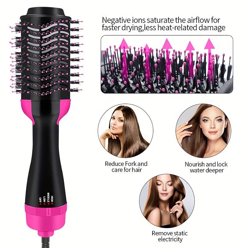 Pirilia™ Styling Brush - 3 in 1 Hair Straightening Brush, Volumizer & Dryer