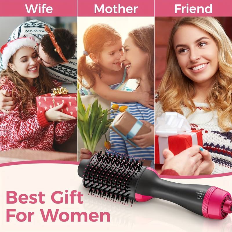 Pirilia™ Styling Brush - 3 in 1 Hair Straightening Brush, Volumizer & Dryer